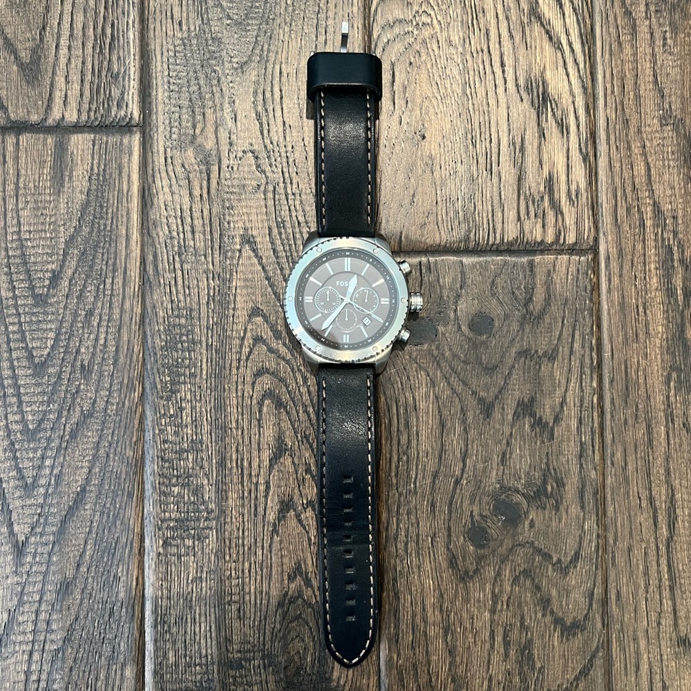 Black leather Fossil Watch